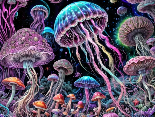 mushroom landscape,shrooms,mushrooms,psychedelic,psilocybin,psychedelia,psychedelics,psychotropics,hallucinogens,mushroom island,dmt,hallucinogen,lsd,kaleidoscape,forest mushrooms,cartoon forest,coral reef,cubensis,ipad wallpaper,fairy world