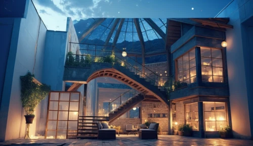 sky apartment,loft,lofts,spiral staircase,dreamhouse,an apartment,atrium,atriums,cubic house,staircase,penthouses,outside staircase,fire escape,luxury hotel,asian architecture,staircases,frame house,spiral stairs,sky space concept,modern architecture,Photography,General,Realistic