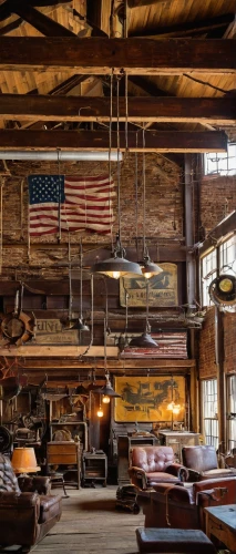 boat yard,flags and pennants,quilt barn,boatshed,wooden beams,pioneertown,boathouse,boatyards,boat shed,boatbuilding,boat house,barnstormer,hayloft,barnwood,rafters,boatyard,mattabesett,rustic,cheatham,deadwood,Art,Artistic Painting,Artistic Painting 51