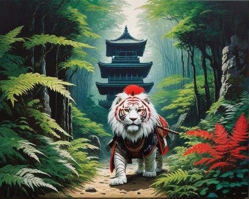 asian tiger,amaterasu,forest king lion,a tiger,tigers,okami,tora,rakshasa,zebari,tiger,white tiger,yamantaka,royal tiger,mononoke,king of the jungle,wolong,lion white,kaabu,tigar,jiwan,Art,Artistic Painting,Artistic Painting 04