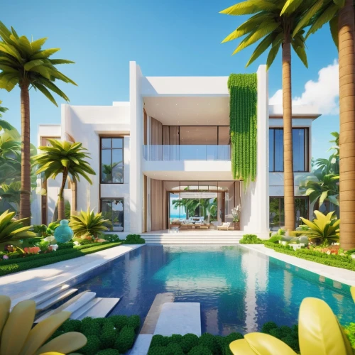 tropical house,modern house,paradisus,holiday villa,tropical greens,palmilla,mayakoba,tropical island,pool house,dreamhouse,palm branches,luxury home,florida home,palmtrees,palms,riviera,neotropical,cabana,luxury property,contemporary,Unique,Pixel,Pixel 02