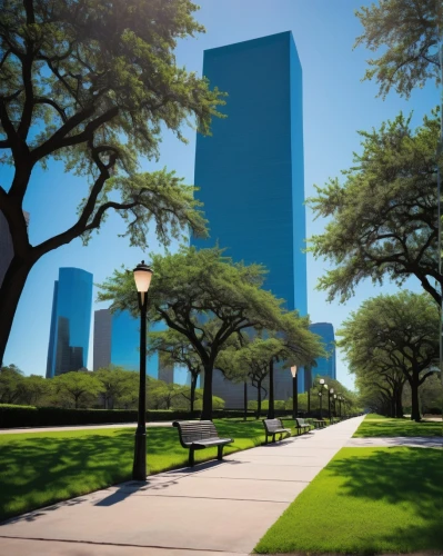 3d rendering,mfah,tall buildings,urban park,walk in a park,westchase,citicorp,skyscrapers,beautiful buildings,cityplace,skyscraping,office buildings,hemisfair,ctbuh,urban towers,city park,skyscapers,poydras,costanera center,business district,Illustration,Abstract Fantasy,Abstract Fantasy 05