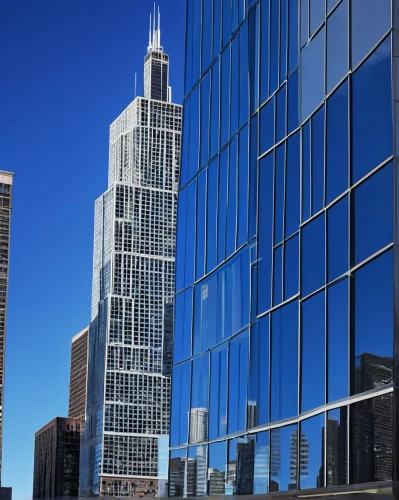 glass facades,glass facade,glass building,tishman,streeterville,structural glass,citicorp,foshay,highmark,glass panes,ctbuh,bunshaft,sears tower,willis tower,tall buildings,rencen,wolfensohn,office buildings,escala,chicago skyline,Art,Artistic Painting,Artistic Painting 24