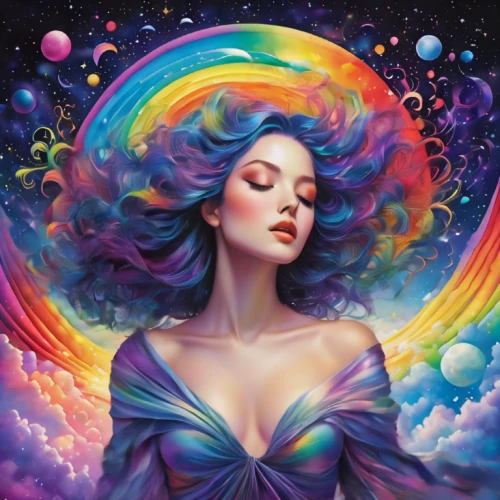 rainbow waves,rainbow background,cosmogirl,fairy galaxy,colorful background,rainbow and stars,rainbow clouds,colorful spiral,rainbow colors,fantasy art,virgo,opalescent,fantasy woman,rainbow,vibrantly,the festival of colors,colorful heart,fantasy picture,psychedelia,andromeda
