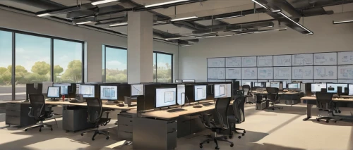 computer room,revit,daylighting,modern office,enernoc,workstations,control desk,data center,delaval,the server room,office automation,fractal design,thinkcentre,working space,offices,ctec,softimage,collaboratory,3d rendering,technion,Illustration,Japanese style,Japanese Style 07