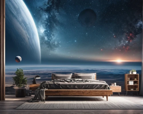 sky space concept,space art,sky apartment,space,sleeping room,spaceborne,habitable,astronomy,bedrooms,bedroom,dreamscapes,dreamscape,outer space,astronomer,astronomische,bedroom window,large space,deltha,spaceway,extant,Photography,General,Realistic