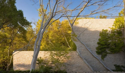 trulli,trullo,climbing garden,maeght,masseria,getty centre,superadobe,pilgrimage chapel,mount nebo,hala sultan tekke,gaudi park,park güell,stone stairway,climbing wall,epidaurus,seidler,kibbutzim,limestone wall,salt mill,christ chapel,Photography,General,Realistic