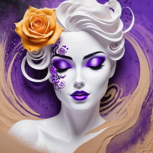 purple rose,krita,widow flower,liliana,digital painting,porcelain rose,world digital painting,digital art,la violetta,zodiac sign libra,fantasy portrait,ultraviolet,violetta,rose png,violaceous,medusa,white with purple,petals purple,the lavender flower,lilac flower,Conceptual Art,Fantasy,Fantasy 02