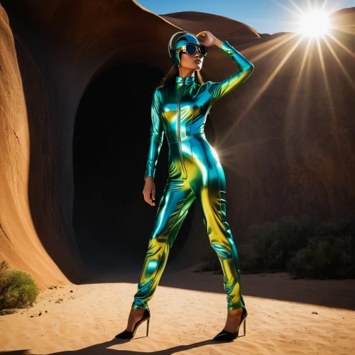 neith,catsuit,zentai,photo session in bodysuit,dazzler,wadjet,derivable,lightwave,neon body painting,shader,afrofuturism,zenon,holography,prismatic,cyberrays,guyver,superheroine,fantasy woman,cyberstar,gynoid,Photography,Fashion Photography,Fashion Photography 25
