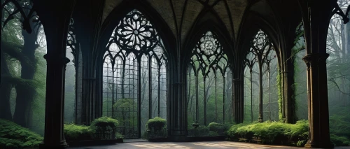 forest chapel,rivendell,hall of the fallen,cloister,mirkwood,holy forest,cathedrals,sanctuary,elven forest,cloisters,haunted cathedral,nargothrond,gothic,fairytale forest,silmarillion,hogwarts,gothic style,archways,cathedral,dandelion hall,Illustration,American Style,American Style 15