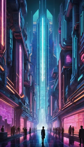 cybercity,cybertown,cyberpunk,cyberia,metropolis,futuristic landscape,cyberworld,cyberport,polara,futuristic,cyberscene,tron,synth,fantasy city,dystopian,microdistrict,bladerunner,beautiful wallpaper,technophobia,hypermodern,Illustration,Vector,Vector 18