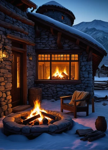 coziness,warm and cozy,the cabin in the mountains,winter house,winter village,warmth,log fire,christmas fireplace,small cabin,winter night,coziest,fire place,winter background,fireplace,fireside,snow shelter,summer cottage,cottage,campfire,log cabin,Art,Artistic Painting,Artistic Painting 03