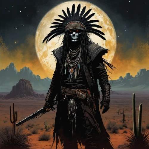 apache,bruja,aztlan,navajo,tohono,cochise,nighthorse,witchdoctor,maliana,cahuilla,shamanic,war bonnet,hondo,voodoo woman,comanche,shaman,la catrina,tezcatlipoca,american indian,matanza,Conceptual Art,Daily,Daily 01