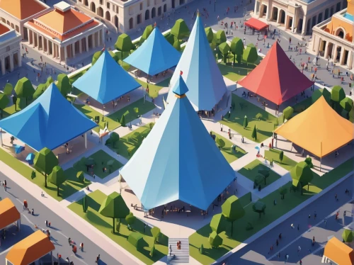 lowpoly,roof domes,low poly,spires,roofs,polygonal,reichstadt,gnomon,red square,fantasy city,heroes ' square,tepees,famous square,town square,obelisks,cupolas,basil's cathedral,isometric,the red square,town hall square,Unique,3D,Low Poly