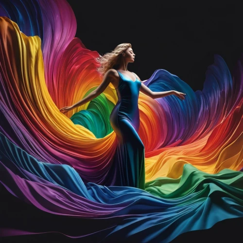 vibrantly,colorful background,colorfulness,rainbow waves,tanoura dance,vibrance,colorfull,colorful foil background,bodypainting,vibrancy,colorful spiral,harmony of color,rainbow background,flamenco,dance with canvases,light painting,colorful light,coloristic,fluidity,light art,Photography,Fashion Photography,Fashion Photography 06