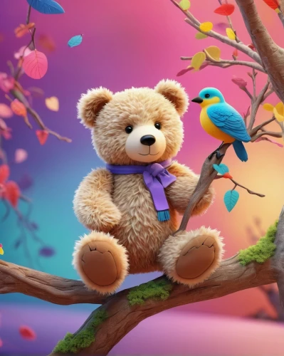 3d teddy,cute bear,children's background,bear teddy,scandia bear,teddy bear,teddybear,cute cartoon image,bearishness,plush bear,teddy bear waiting,disneynature,teddy teddy bear,bearshare,cuddly toys,teddy bears,teddybears,spring background,stuffed animals,bear,Unique,3D,3D Character