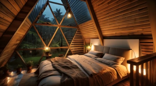 attic,sleeping room,loft,attics,the cabin in the mountains,cabane,velux,bedroom window,cabin,chalet,inverted cottage,tree house hotel,cabins,sunroom,wooden beams,small cabin,wooden roof,skylights,log home,log cabin