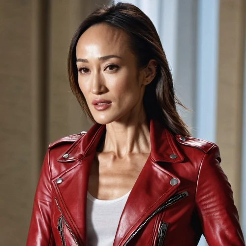 leather jacket,jinglei,tomiko,leather,brie,yunlei,minka,yenny,ayako,pleather,candice,hiroko,tracee,woman in menswear,xiaowu,leathery,janome chow,red coat,yoko,asami,Photography,General,Realistic