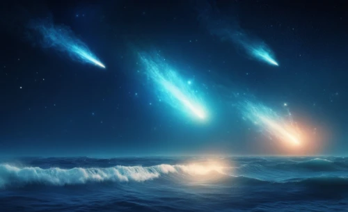 starwave,comets,meteor shower,ocean background,auroral,protostars,falling stars,galaxy collision,meteors,interstellar bow wave,space art,meteor,quasars,leonids,night stars,supernovas,asteroids,night sky,skygazers,the night sky,Conceptual Art,Fantasy,Fantasy 02