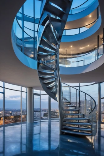 spiral staircase,spiral stairs,circular staircase,winding staircase,blavatnik,penthouses,staircase,staircases,steel stairs,winding steps,spiral,spiralling,futuristic architecture,helix,skywalks,stairwell,the observation deck,water stairs,outside staircase,observation deck,Illustration,Realistic Fantasy,Realistic Fantasy 42