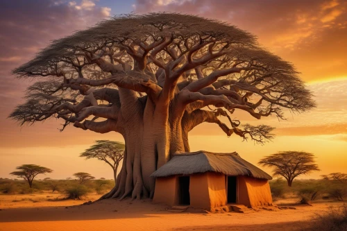 baobabs,baobab,afrika,adansonia,africa,africano,iafrika,afrique,tsavo,baobab oil,africain,savane,tree house,tree of life,treehouses,east africa,africaines,namibia,batswana,isolated tree,Illustration,Retro,Retro 22
