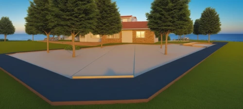 3d rendering,golf lawn,mini golf course,sketchup,3d rendered,3d render,golf course background,3d mockup,3d model,house with lake,golf resort,renders,3d modeling,pool house,render,miniature golf,virtual landscape,minigolf,modern house,baseball field,Photography,General,Realistic