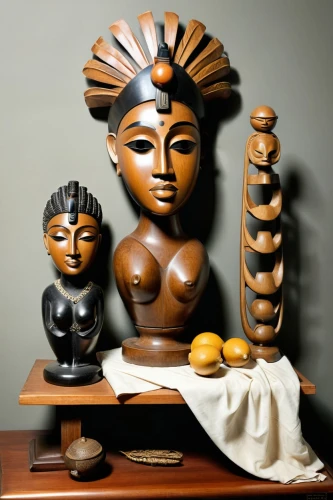 african art,benin,african culture,png sculpture,sculptures,antiquities,buddha figure,afrocentric,objets,oshun,the sculptures,caryatids,wood carving,sculptors,statuettes,africana,ptah,africaines,caryatid,african woman,Illustration,Realistic Fantasy,Realistic Fantasy 21