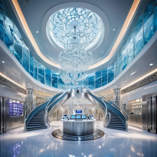 the dubai mall entrance,mubadala,largest hotel in dubai,dubai,lobby,dhabi,spaceship interior,esteqlal,abu dhabi,escalators,baladiyat,escalator,rotana,doha,ufo interior,foyer,atrium,futuristic art museum,habtoor,qatar,Illustration,Abstract Fantasy,Abstract Fantasy 13
