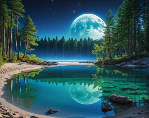 blue moon,moon and star background,lunar landscape,moonlit night,nature wallpaper,moonscapes,nature background,moonscape,moon at night,landscape background,moonlit,moonlighted,moonshine,full moon,moonrise,fantasy picture,moon photography,beautiful landscape,landscapes beautiful,nature landscape,Photography,General,Realistic