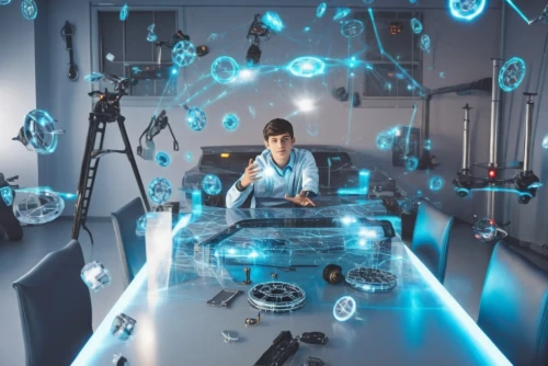 man with a computer,cybertrader,watchmaker,investigadores,microstock,cybercafes,technologist,cybermedia,cyberscope,cyberscene,cyberkinetics,cyberview,cyberoptics,cryptographer,blur office background,cyberonics,girl at the computer,virtualized,computerized,cryptologist,Photography,General,Realistic