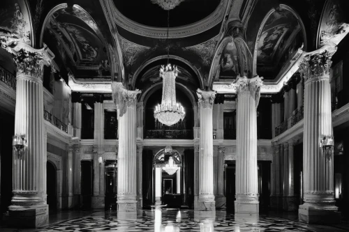 borromini,cochere,marble palace,sarasate,music hall,concert hall,main organ,hall of the fallen,neoclassical,lateran,hall of nations,corridor,saint george's hall,entrance hall,orchestral,empty interior,neoclassicism,royal interior,mozarteum,bolshoi,Illustration,Black and White,Black and White 33