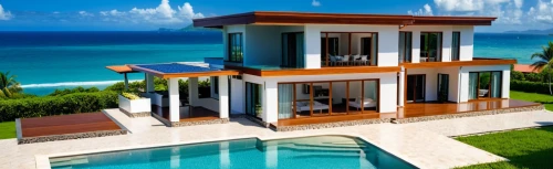 holiday villa,3d rendering,dreamhouse,pool house,beach house,luxury property,tropical house,beachhouse,render,cube stilt houses,oceanfront,over water bungalow,mustique,luxury home,3d render,beachfront,amanresorts,anguilla,ocean view,summer house,Photography,General,Realistic