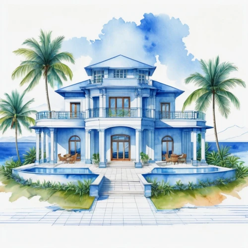beach house,florida home,dreamhouse,holiday villa,tropical house,luxury home,mansion,oceanfront,houses clipart,beachfront,mansions,luxury property,house by the water,house drawing,pool house,beachhouse,beautiful home,villa,large home,mustique,Unique,Design,Blueprint
