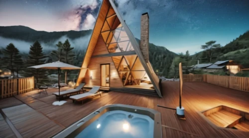 chalet,inverted cottage,electrohome,tree house hotel,cubic house,the cabin in the mountains,velux,luxury hotel,lodges,roof landscape,dreamhouse,snowhotel,luxury bathroom,pool house,cabins,treehouses,log home,luxury property,lodging,starry sky