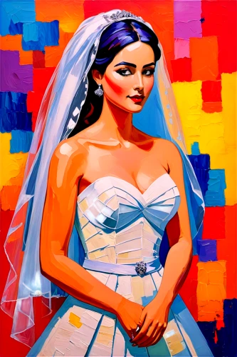 the bride,bridewealth,bride,bridezilla,bridal,wpap,sposa,matrimonio,bridal dress,cool pop art,bride groom,pop art style,marital,modern pop art,pop art woman,comic halftone woman,pop art background,dulhan,pop art colors,indian bride,Conceptual Art,Oil color,Oil Color 25