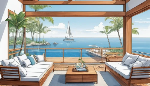 on a yacht,yachting,penthouses,sunroom,ocean view,yacht exterior,yacht,oceanview,houseboat,yachts,oceanfront,bareboat,holiday villa,deckhouse,seaside view,superyachts,sailing yacht,luxury property,paradis,house by the water,Unique,Design,Blueprint