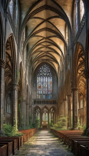 cathedrals,episcopalianism,hammerbeam,cathedral,presbytery,church painting,ecclesiastical,ecclesiatical,transept,the cathedral,lichfield,evensong,holy place,sanctuary,neogothic,episcopalian,pcusa,gesu,gothic church,nidaros cathedral,Illustration,Realistic Fantasy,Realistic Fantasy 42