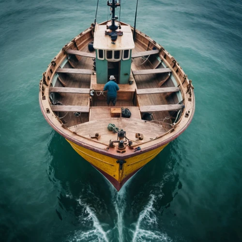fishing vessel,fishing boat,lifeboat,trawler,fishing cutter,wooden boat,boat on sea,commercial fishing,seagoing vessel,trawlermen,seaworthy,tugboat,whaleboat,mariner,rowing boat,sunken boat,mooring dolphin,guardship,stack of tug boat,flatboat,Photography,General,Cinematic