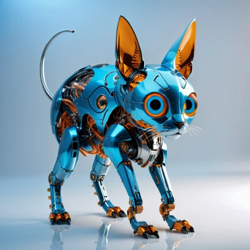cyberdog,aibo,garrison,quadruped,mascotech,minibot,kimbundu,chat bot,french bulldog blue,tigor,chatterbot,rabbot,gizmondo,robosapien,anthropomorphized animals,gizbert,robotized,tinkertoy,toy dog,cyberian,Photography,General,Realistic