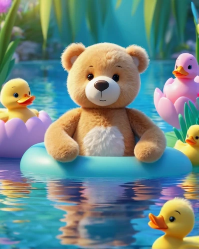 3d teddy,cute bear,rubber ducks,teddies,teddy bear waiting,kawaii people swimming,teddy teddy bear,teddy bear,teddybears,teddy bears,teddybear,bear teddy,rubber duckie,plush bear,summer floatation,teddy bear crying,fonty,rubber duck,floatation,pudsey,Unique,3D,3D Character
