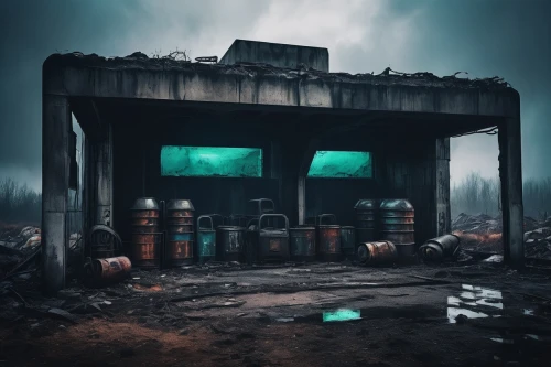 fallout shelter,abandoned place,lostplace,lost place,derelict,cosmodrome,lost places,abandoned places,chernovol,wasteland,dereliction,abandoned,condemned,syringe house,industrial ruin,wastelands,chemical plant,outpost,postapocalyptic,abandonded,Art,Artistic Painting,Artistic Painting 36
