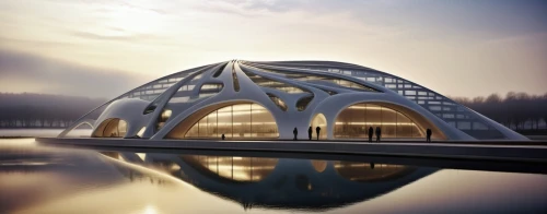 futuristic architecture,calatrava,futuristic art museum,etfe,spaceframe,boathouse,earthship,aqua studio,arhitecture,pool house,arcology,islamic architectural,architecture,frame house,asian architecture,goetheanum,roof structures,modern architecture,architecturally,three centered arch