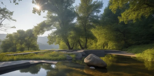 cryengine,riverwood,virtual landscape,physx,weeping willow,river landscape,shader,pond,riverbank,shaders,riverlands,volumetric,streamside,towpath,sansar,enb,swampy landscape,polders,river bank,clear stream,Photography,General,Realistic