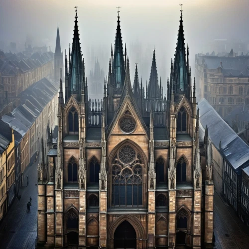 gothic church,metz,nidaros cathedral,ulm minster,neogothic,aachen cathedral,buttresses,cathedral,the cathedral,cathedrals,minster,st mary's cathedral,spires,steeples,haunted cathedral,duomo,buttressed,cologne cathedral,koln,oxford,Conceptual Art,Daily,Daily 28