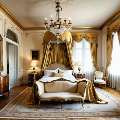 chambre,ornate room,ritzau,bedchamber,meurice,chateau margaux,crillon,venice italy gritti palace,great room,victorian room,matignon,bouley,chevalerie,opulently,poshest,lanesborough,claridge,four poster,gustavian,neoclassical,Photography,General,Realistic