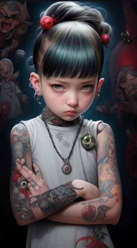 tattoo girl,rockabella,bjd,monami,pucca,eloise,viveros,bani,punk,artist doll,imp,dollfus,derivable,asura,tinelli,lilyana,kewpie doll,bratzke,geisha girl,goth woman