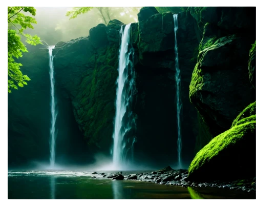 green waterfall,waterfall,waterfalls,nature background,water fall,brown waterfall,water falls,cascada,nature wallpaper,waterval,landscape background,green wallpaper,falls,nectan,cartoon video game background,cascades,3d background,cascading,background view nature,verdant,Conceptual Art,Daily,Daily 16