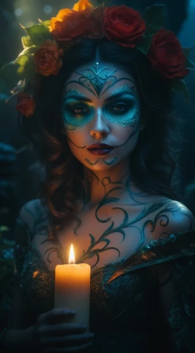 beltane,divali,candlelight,janmastami,la catrina,fortuneteller,burning candle,baoshun,candle light,candlelights,imbolc,la calavera catrina,diwata,sorceress,leota,fortune teller,offering,masquerade,day of the dead frame,candle,Photography,General,Fantasy