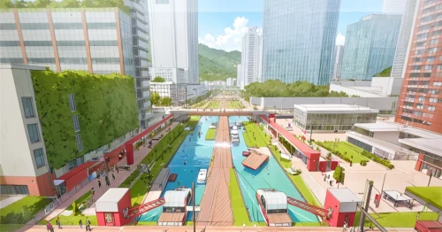 pedestrianized,transbay,renderings,pedestrianisation,smart city,urban design,songdo,mvrdv,urban development,biopolis,3d rendering,microdistrict,broadgate,pangyo,liveability,urban park,shekou,walkability,citydev,livability,Anime,Anime,General