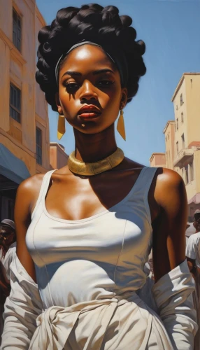 jasinski,oil painting on canvas,oil on canvas,african woman,afrocentrism,afrofuturism,black women,black woman,african american woman,danai,womanism,digital painting,lachanze,oil painting,girl in a historic way,kelefa,world digital painting,assata,nubia,azilah,Conceptual Art,Daily,Daily 14